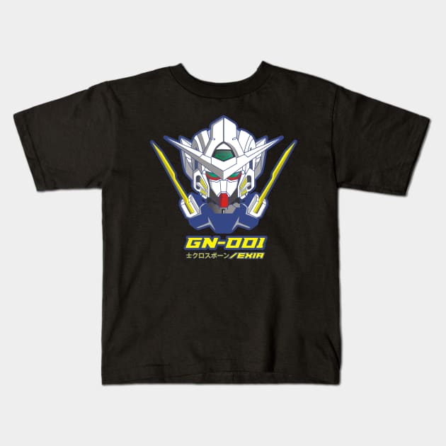 gundam exia Kids T-Shirt by Mexha_project